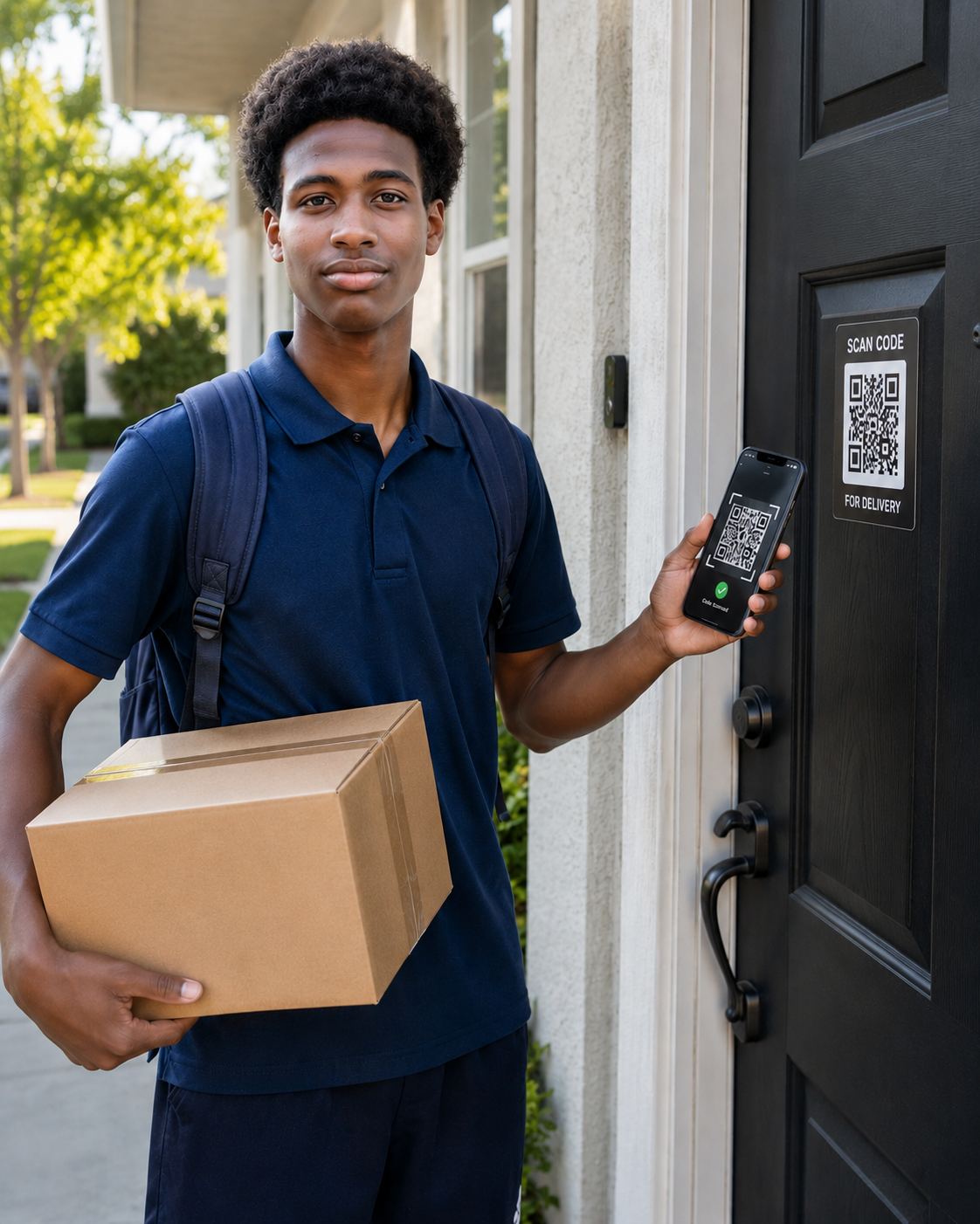 Delivery verified at the door with SaveCode