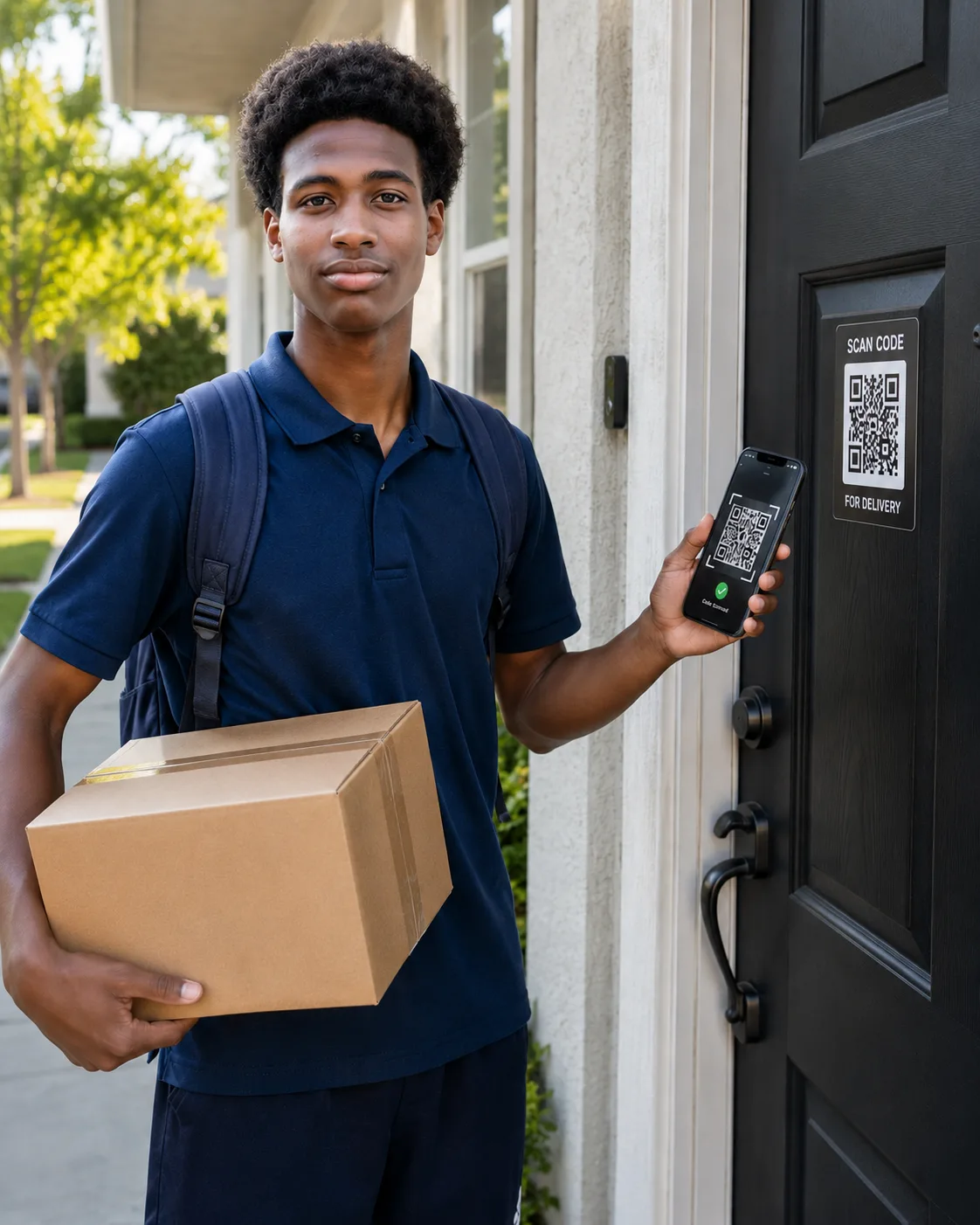 Delivery verified at the door with SaveCode